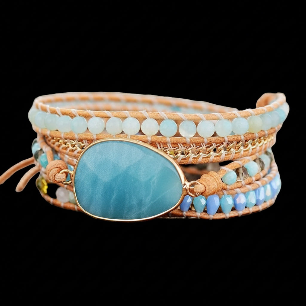 Amazonite Wrap Bracelet – Hope & Positivity
