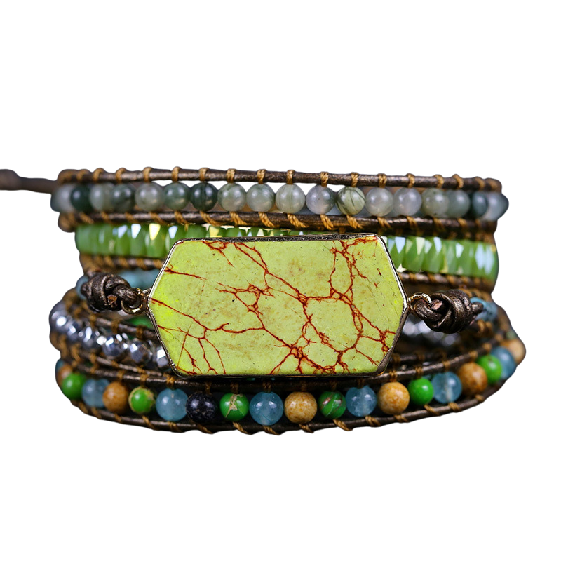 Green Jasper Wrap Bracelet – Harmony & Renewal