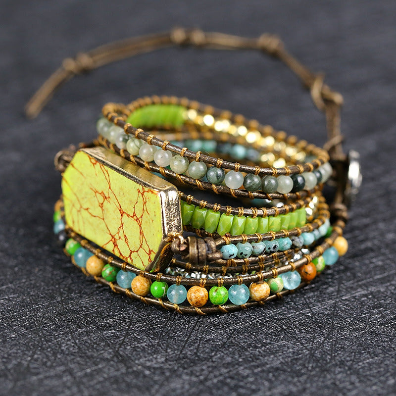 Green Jasper Wrap Bracelet – Harmony & Renewal