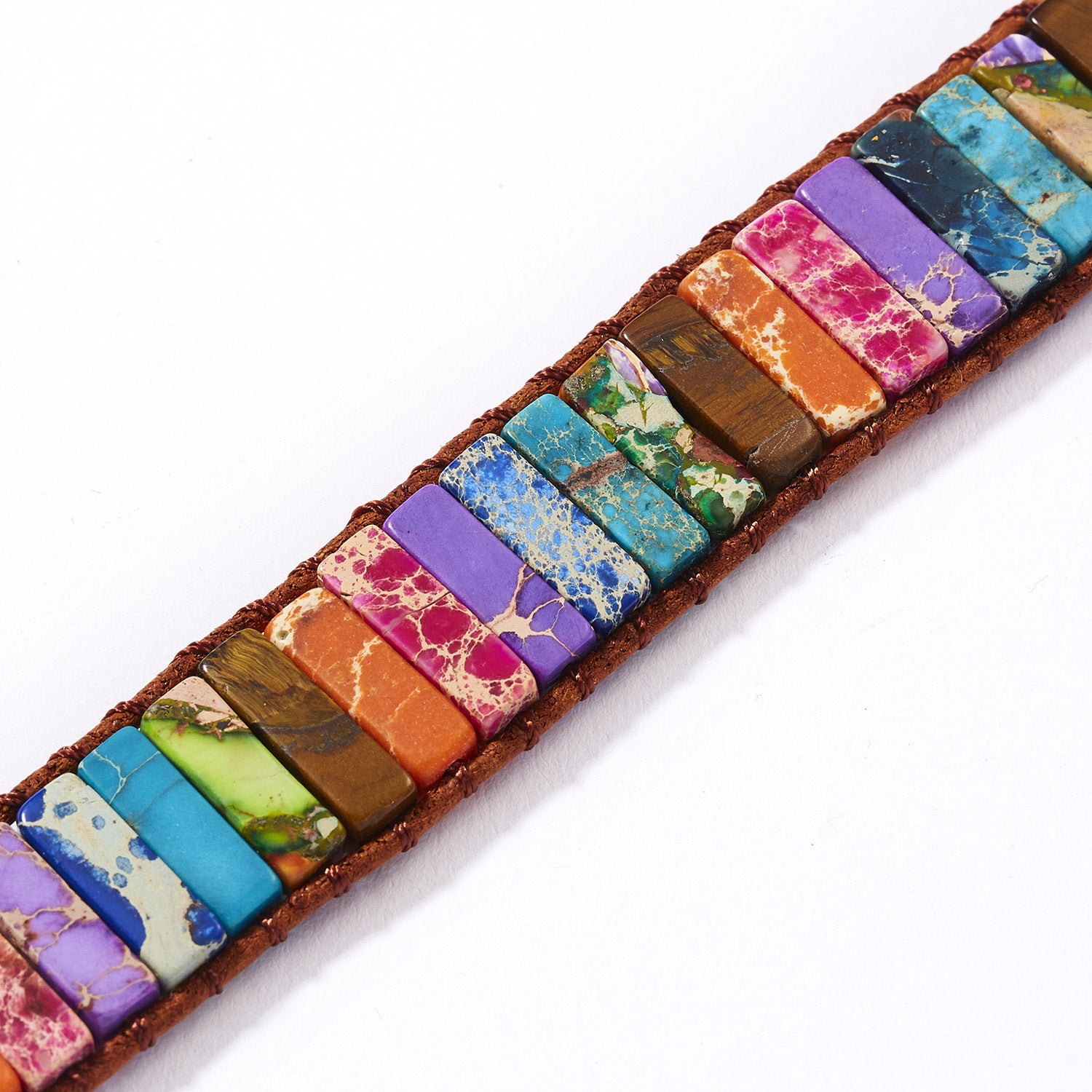 Jasper Cube Chakra Bracelet – Energy & Stability