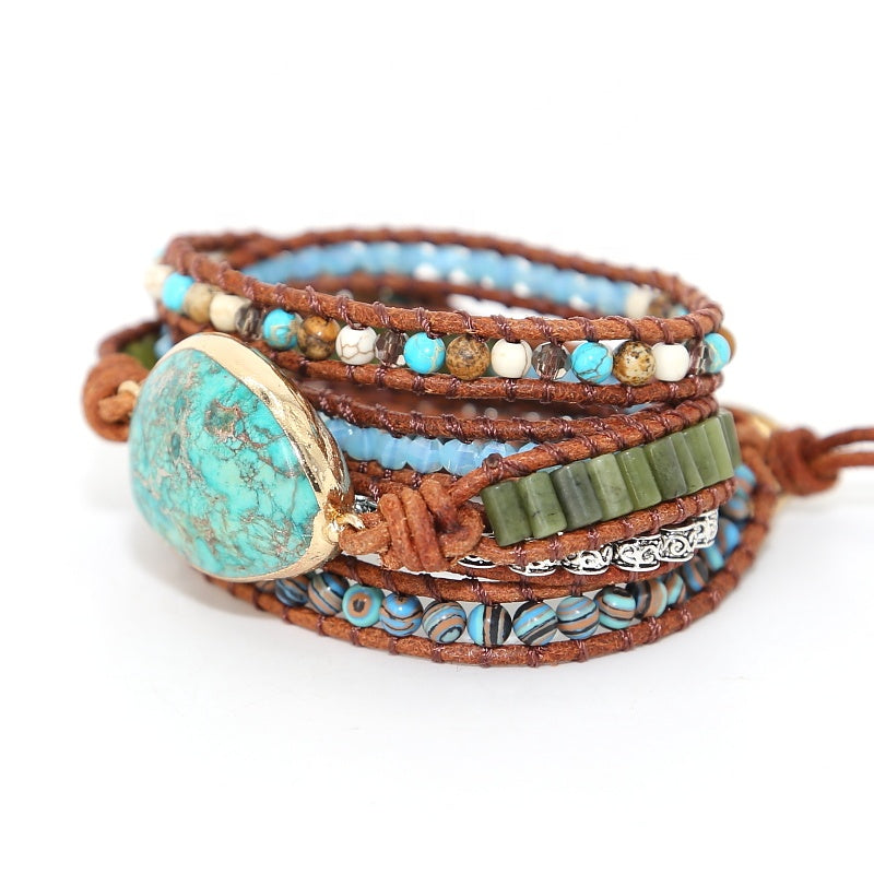 Ocean Jasper Wrap Bracelet – Joy & Flow