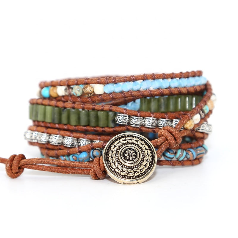 Ocean Jasper Wrap Bracelet – Joy & Flow