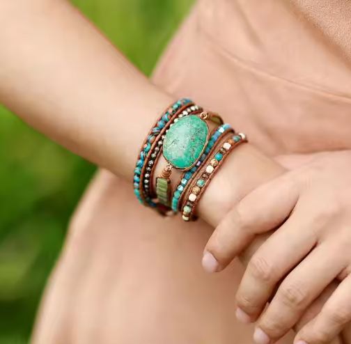 Ocean Jasper Wrap Bracelet – Joy & Flow