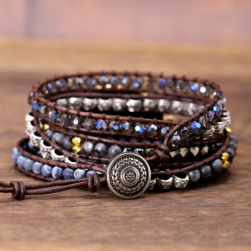 Onyx Wrap Bracelet – Protection & Confidence