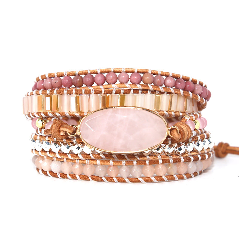Rose Quartz Wrap Bracelet – Love & Self-Care