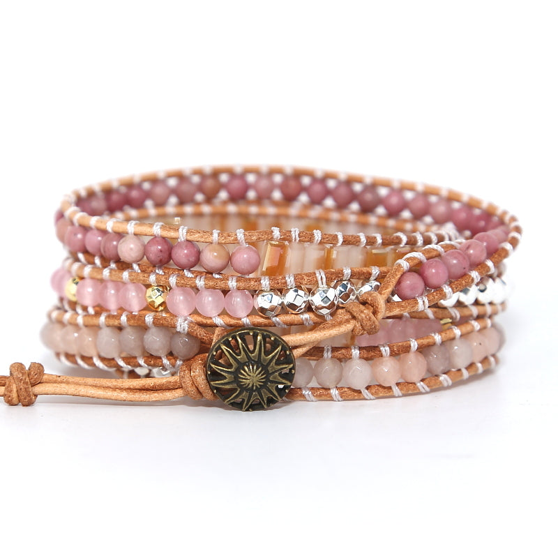 Rose Quartz Wrap Bracelet – Love & Self-Care