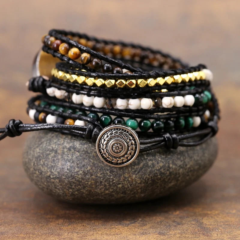 Tiger Eye Wrap Bracelet – Courage & Focus