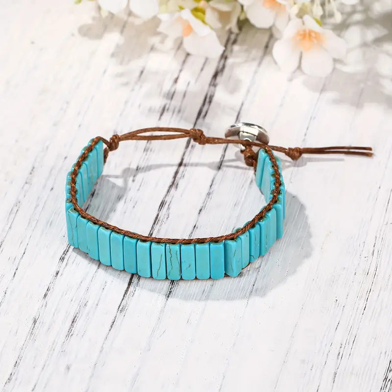 Turquoise Cube Bracelet – Balance & Protection
