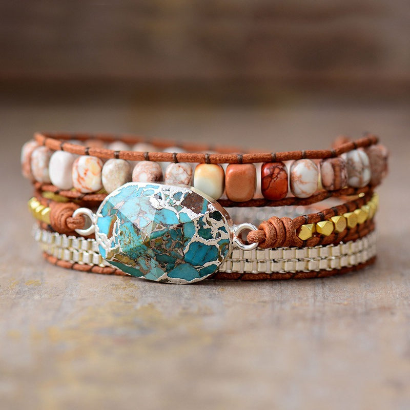 Turquoise Wrap Bracelet – Communication & Calmness