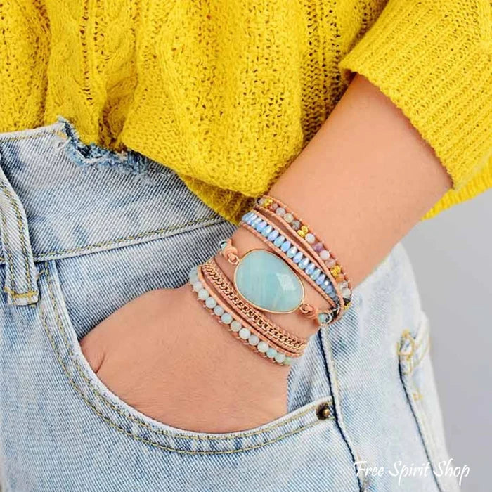 Amazonite Wrap Bracelet – Hope & Positivity