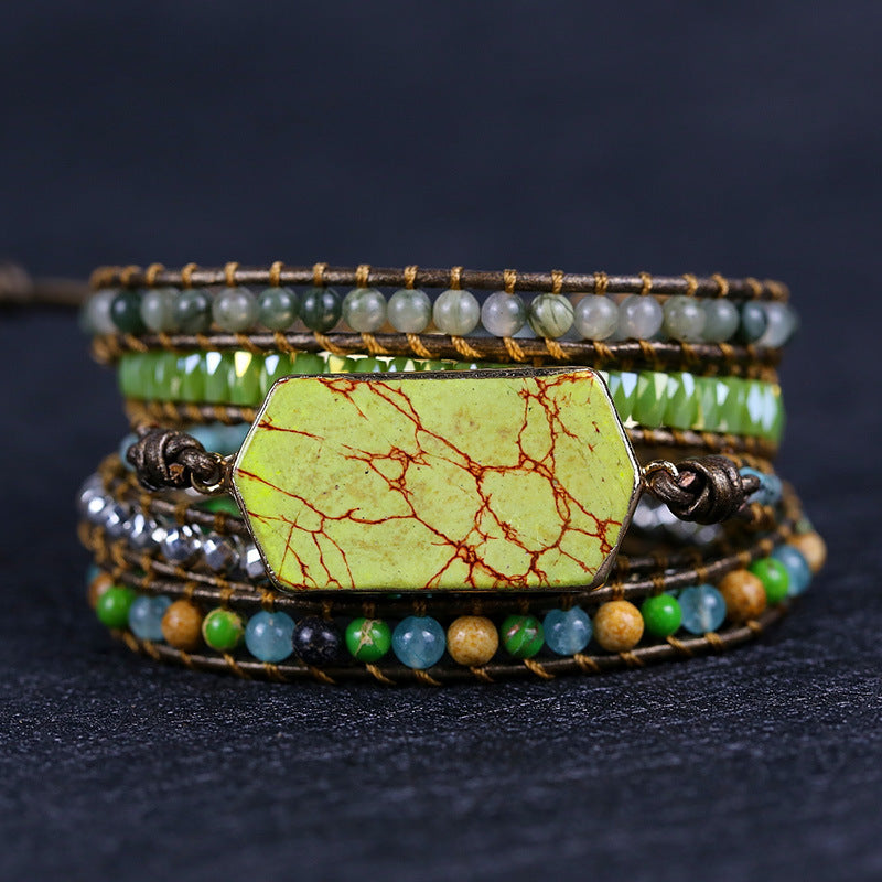 Green Jasper Wrap Bracelet – Harmony & Renewal