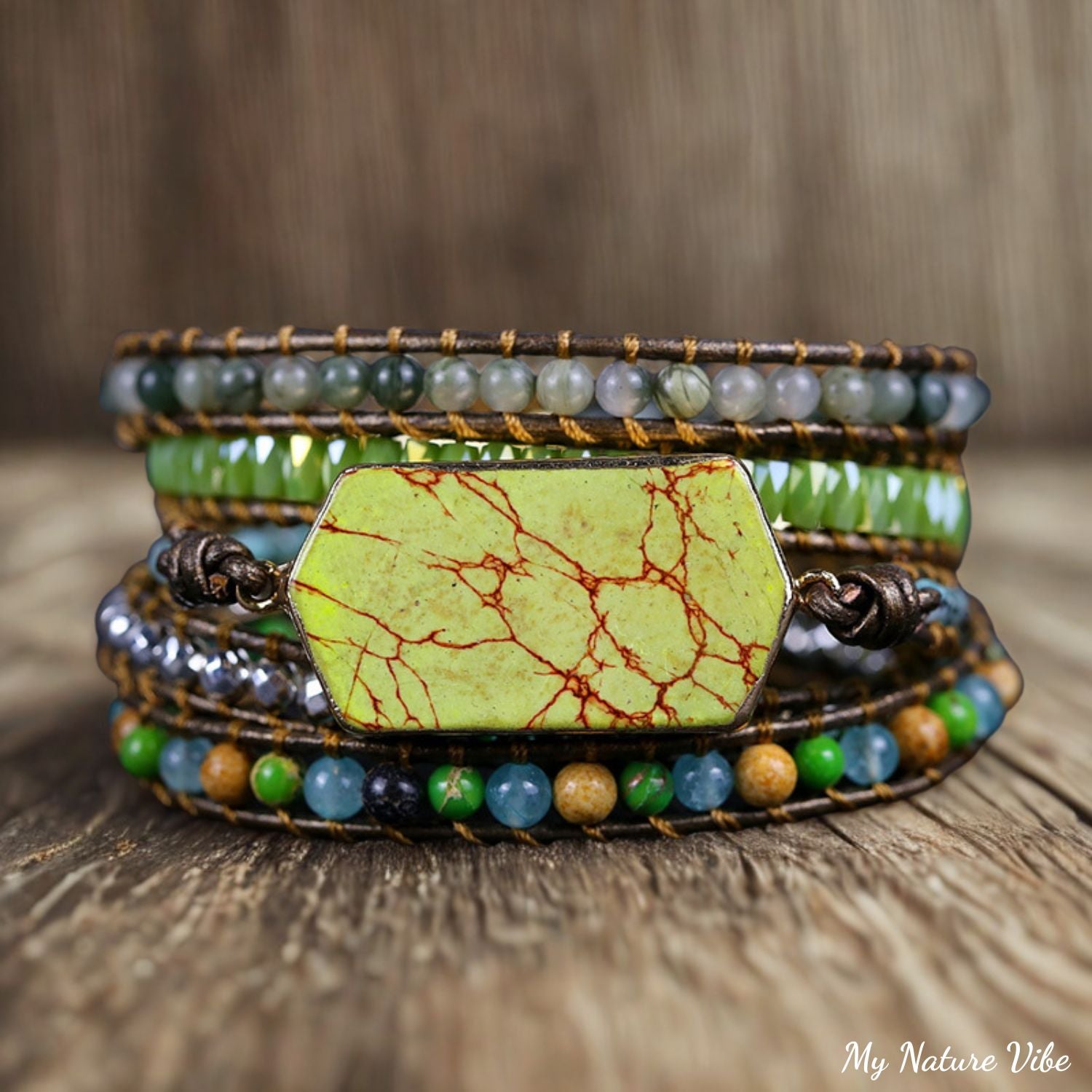 Zöld Jáspis Karkötő – Harmónia & Megújulás