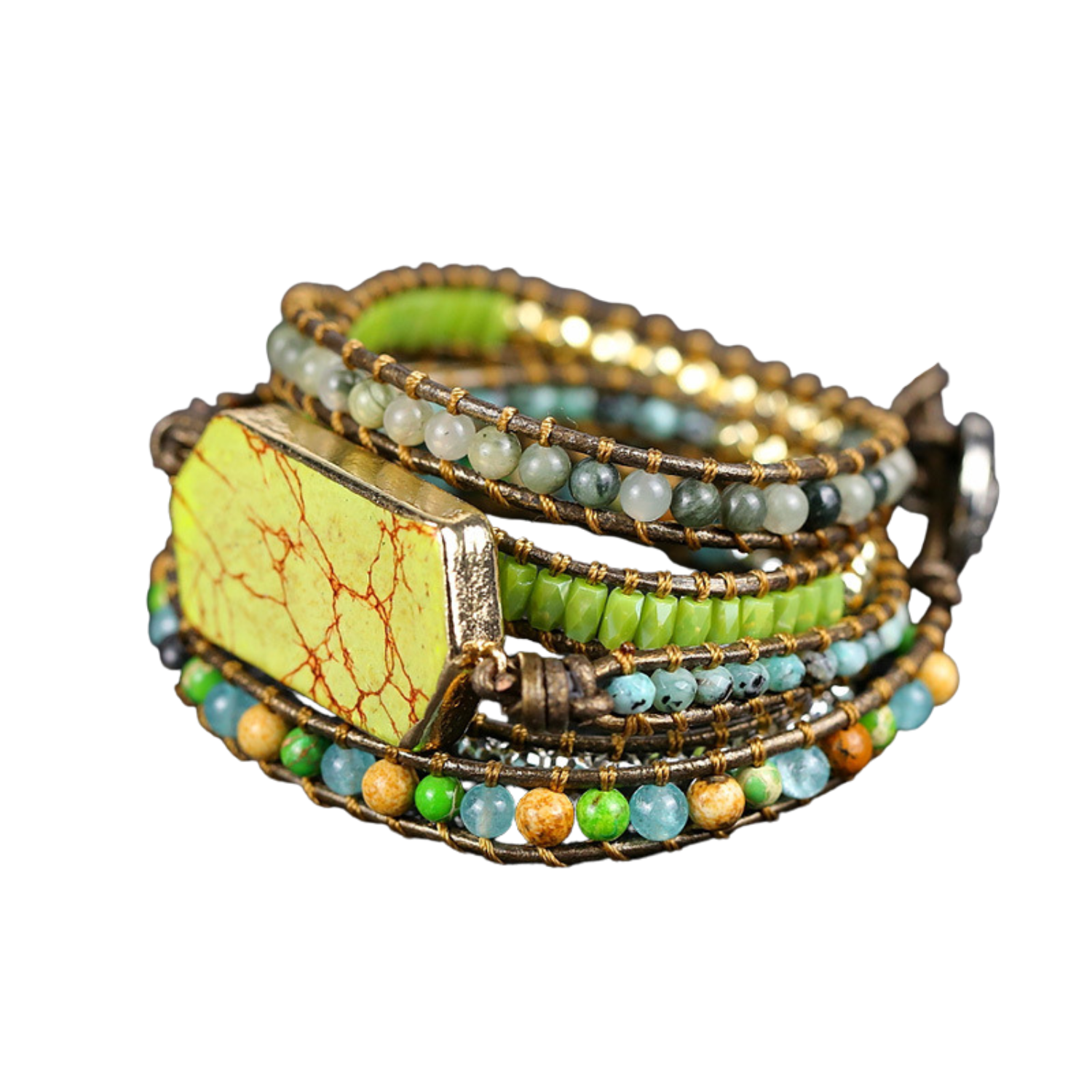 Zöld Jáspis Karkötő – Harmónia & Megújulás