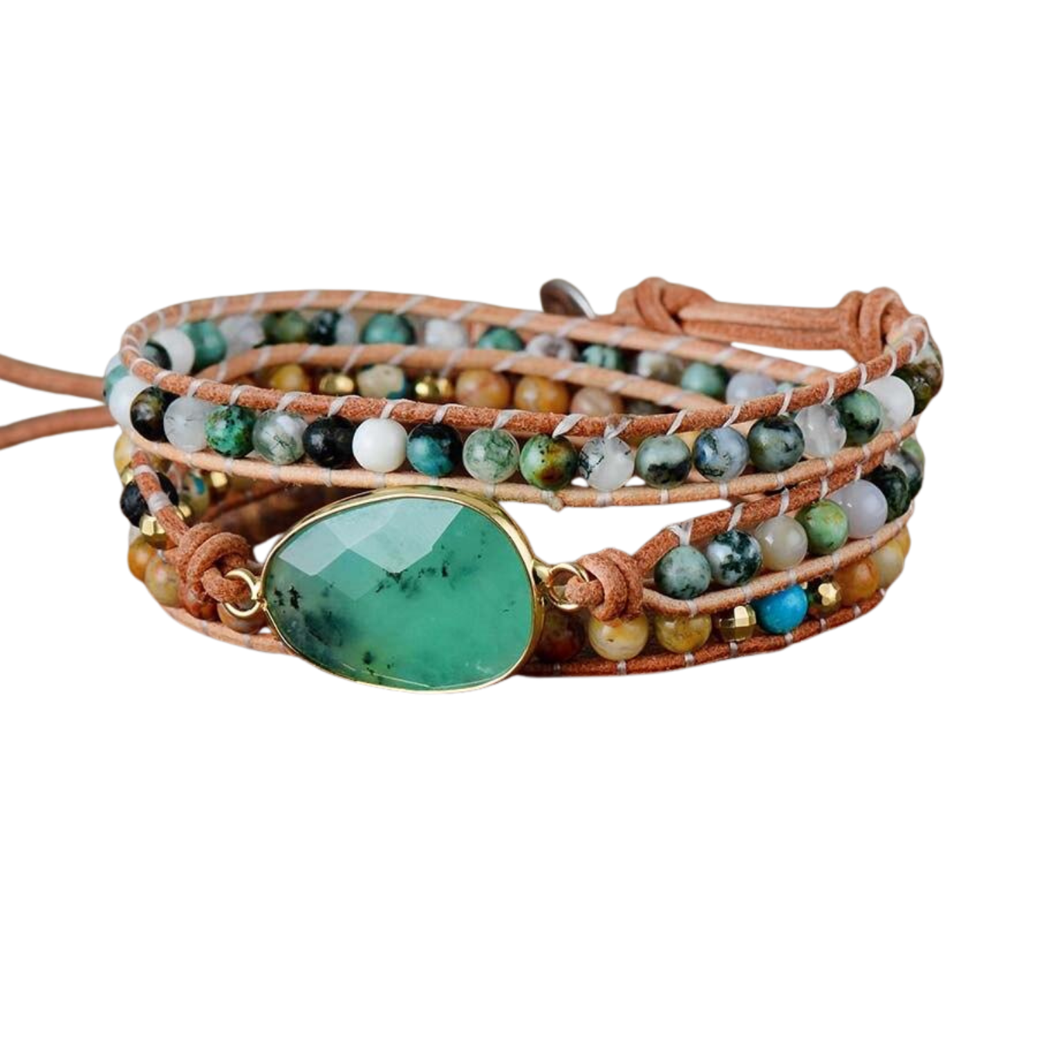 4. Jade Wrap Bracelet – Prosperity & Harmony