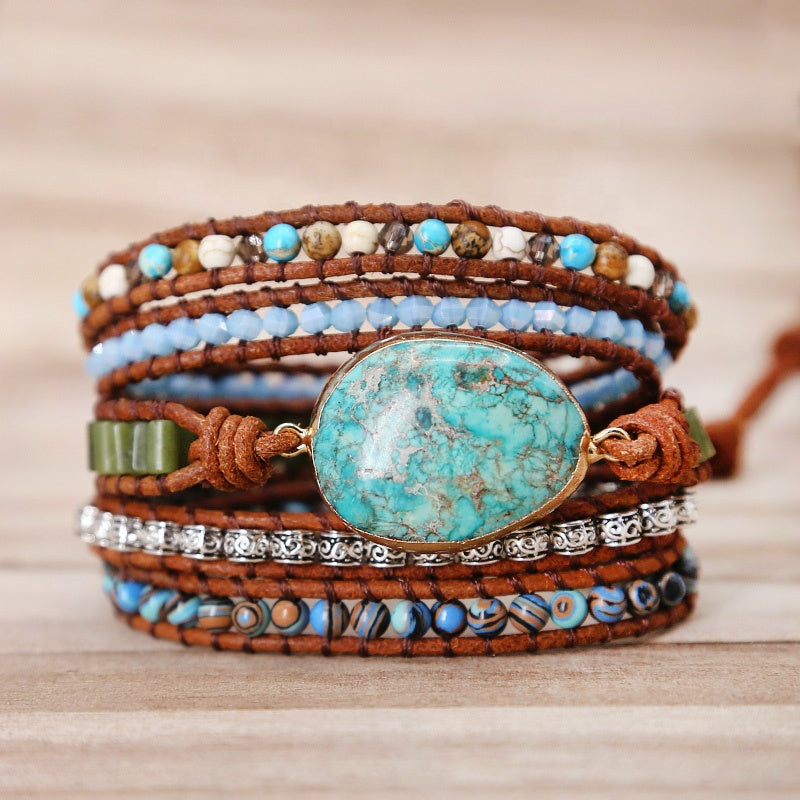 Ocean Jasper Wrap Bracelet – Joy & Flow