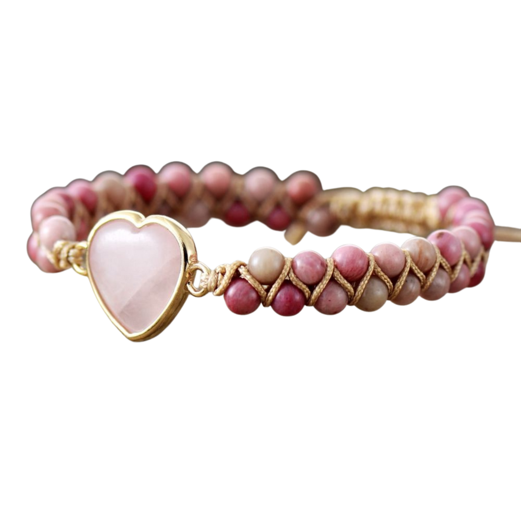 3. Rose Quartz Heart Bracelet – Love & Compassion