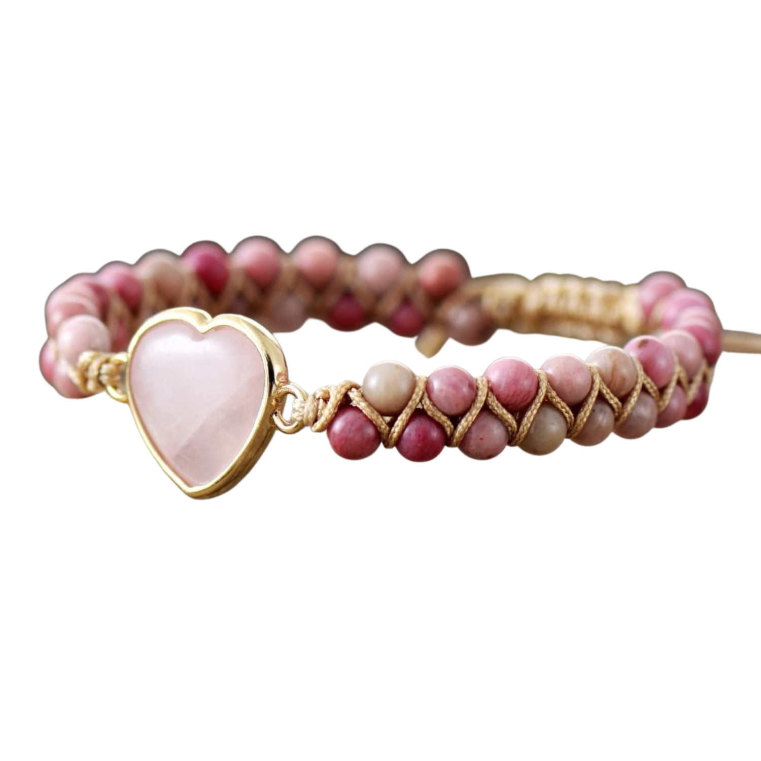 3. Rose Quartz Heart Bracelet – Love & Compassion