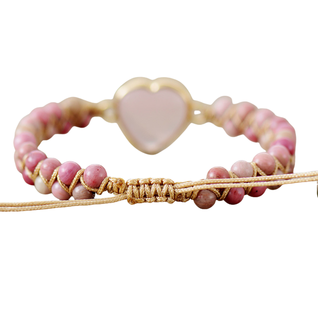 3. Rose Quartz Heart Bracelet – Love & Compassion
